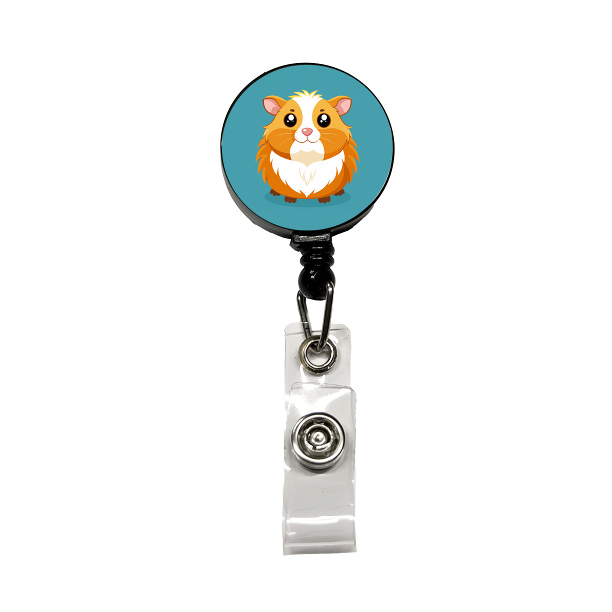 Guinea Pig Cute Retractable ID Key Card Name Tag Badge Holder with Clip