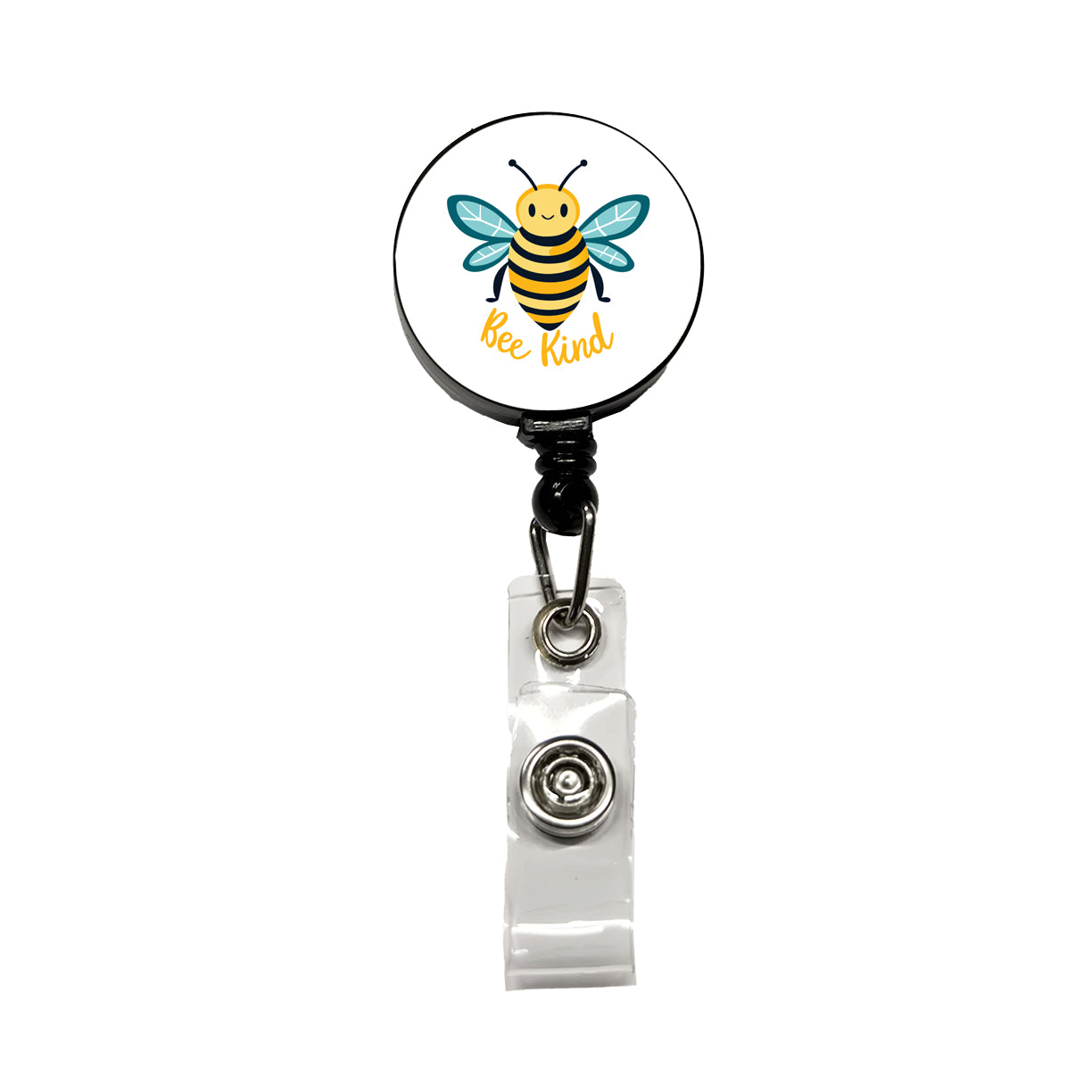 Bee Be Kind Cute Sweet Retractable ID Key Card Name Tag Badge Holder with Clip