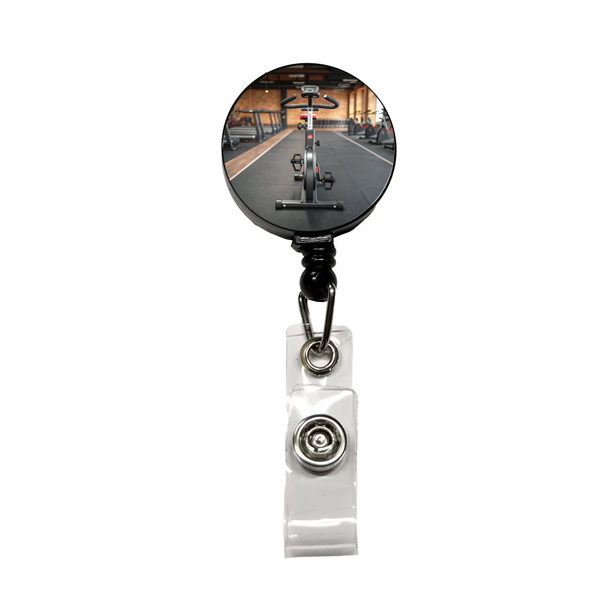 Exercise Bike Cycle Bicycle Retractable ID Key Card Name Tag Badge Holder with Clip