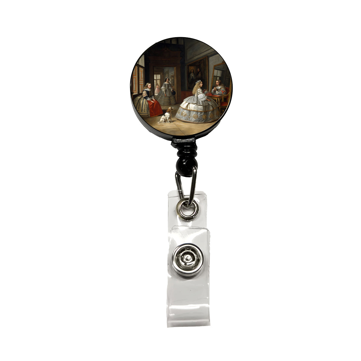 Las Meninas By Diego Velazquez Inspired By Retractable ID Key Card Name Tag Badge Holder with Clip