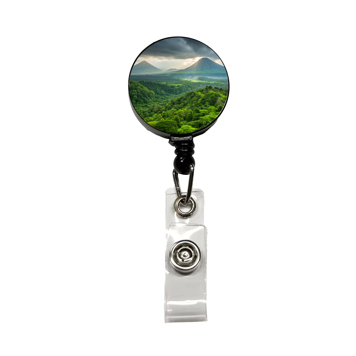 Volcanoes National Park Hawaii Retractable ID Key Card Name Tag Badge Holder with Clip