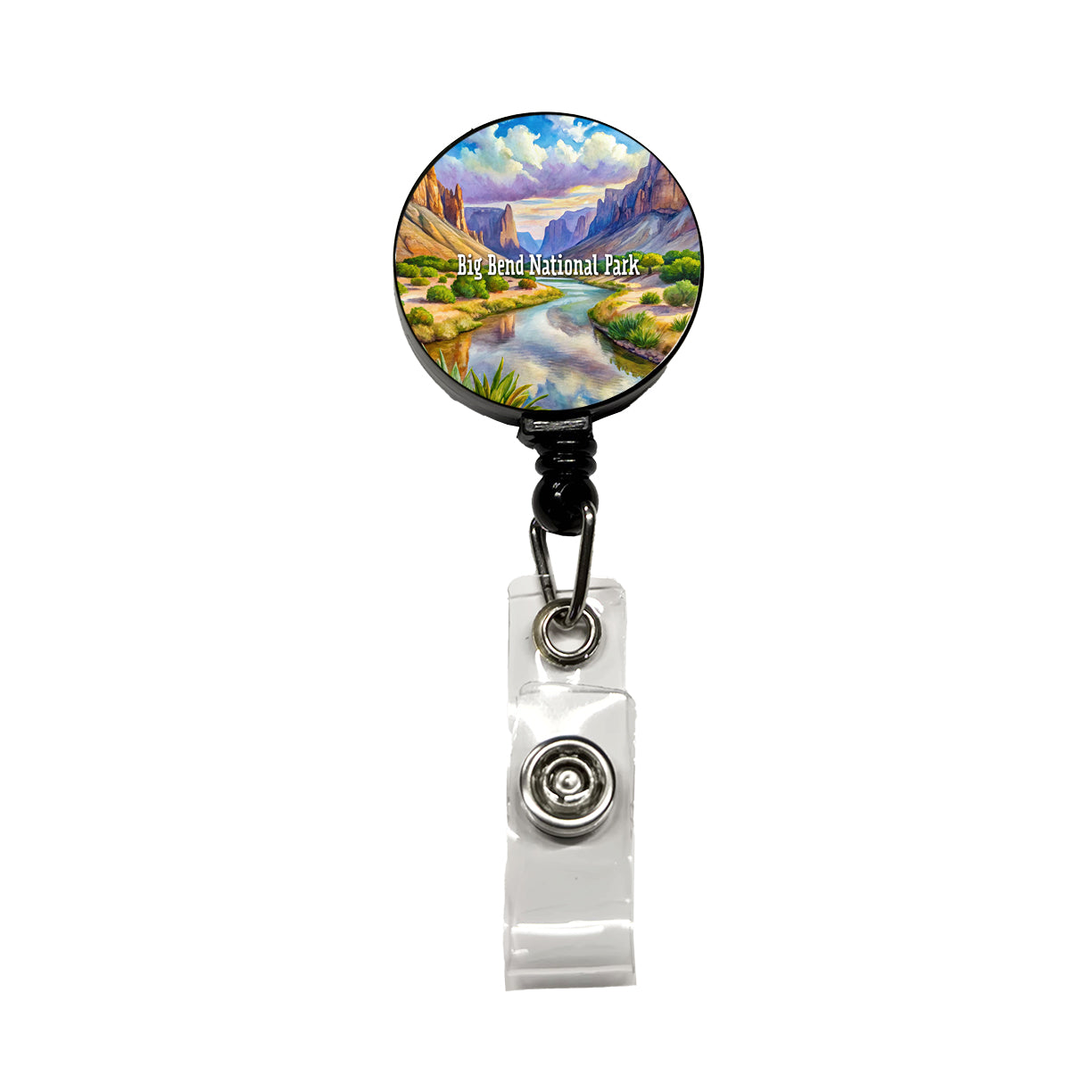 Big Bend National Park Texas Retractable ID Key Card Name Tag Badge Holder with Clip