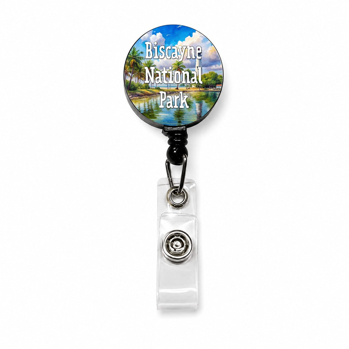 Biscayne National Park Florida Retractable ID Key Card Name Tag Badge Holder with Clip