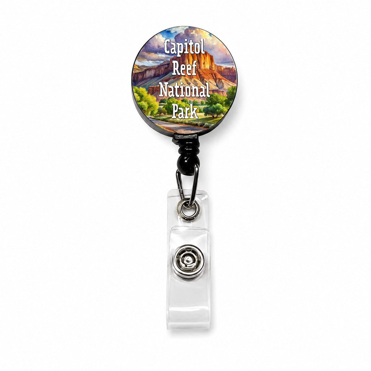 Capitol Reef National Park Utah Retractable ID Key Card Name Tag Badge Holder with Clip