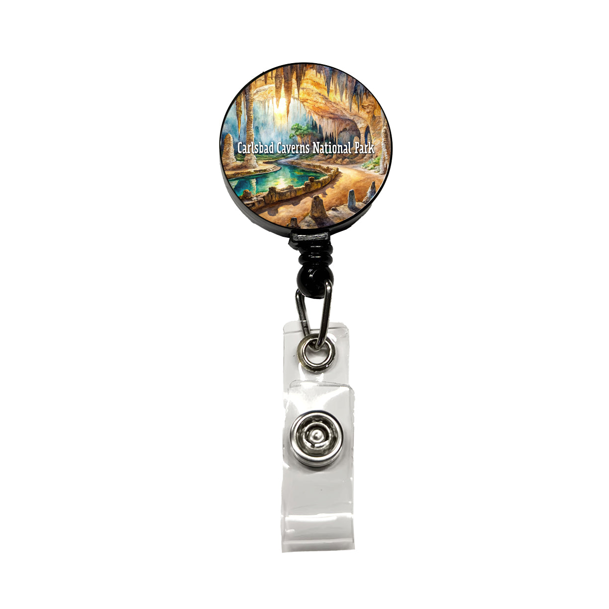 Carlsbad Caverns National Park New Mexico Retractable ID Key Card Name Tag Badge Holder with Clip