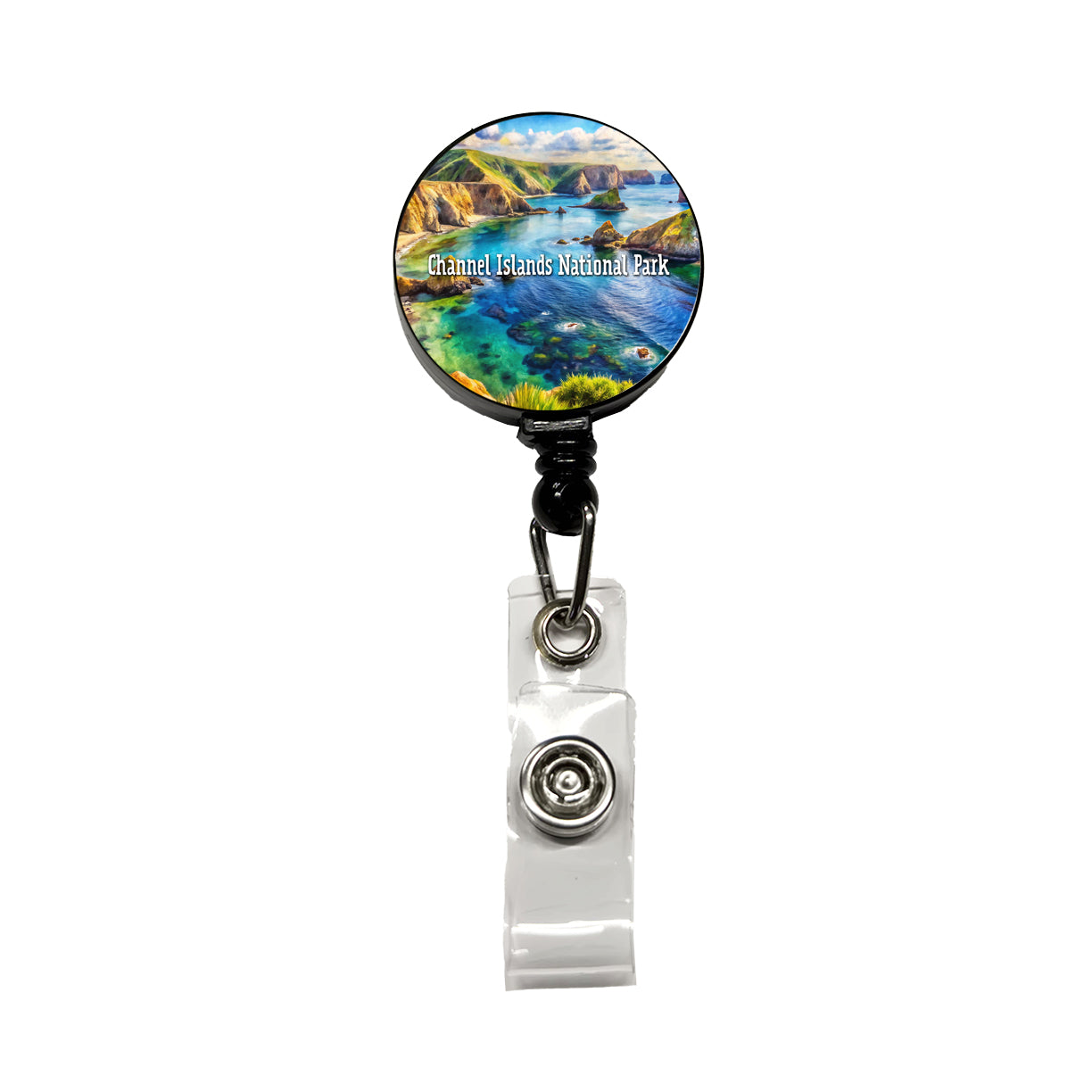 Channel Islands National Park California Retractable ID Key Card Name Tag Badge Holder with Clip