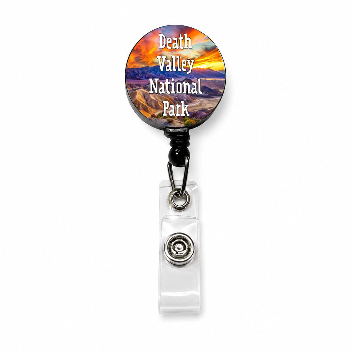 Death Valley National Park California Retractable ID Key Card Name Tag Badge Holder with Clip