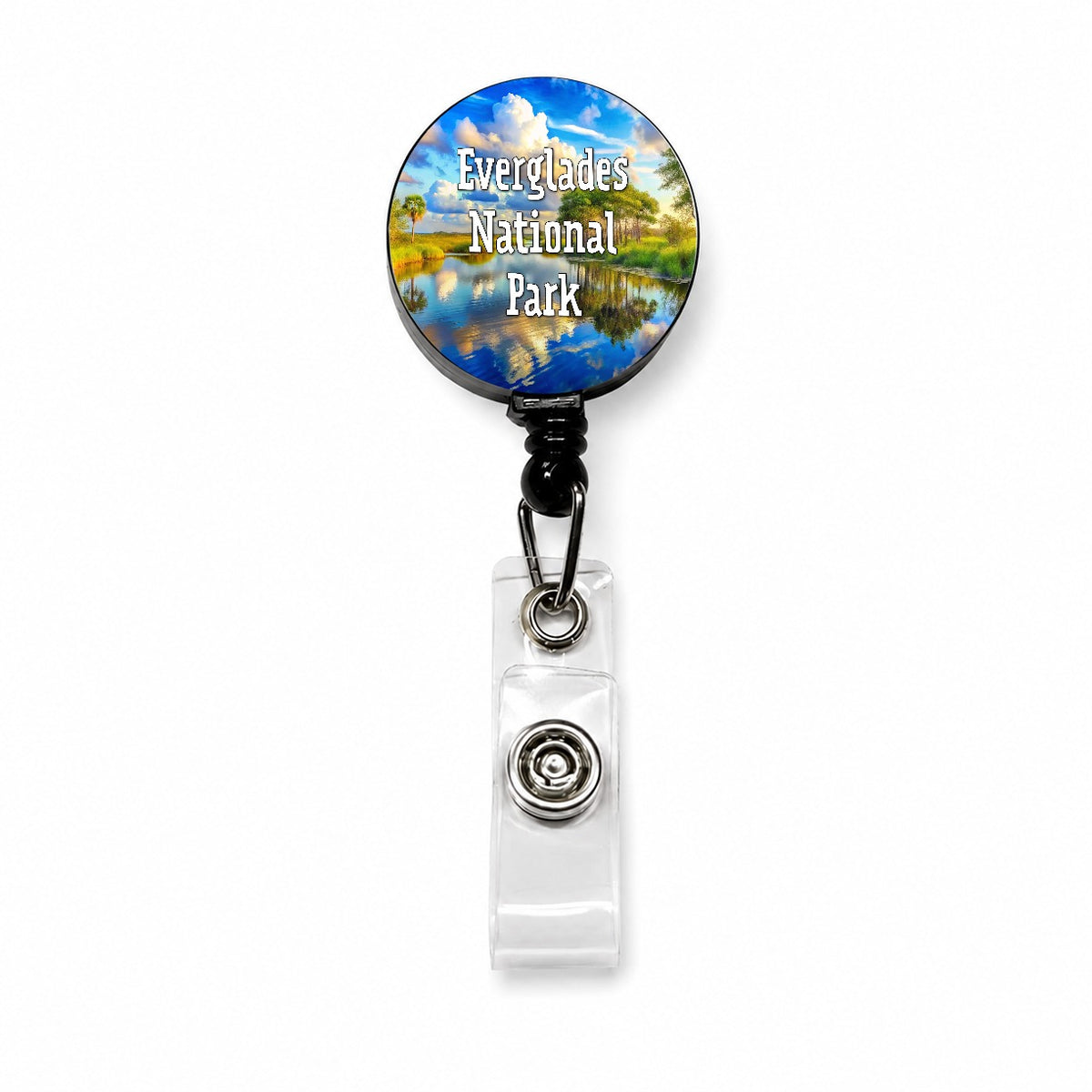 Everglades National Park Florida Retractable ID Key Card Name Tag Badge Holder with Clip