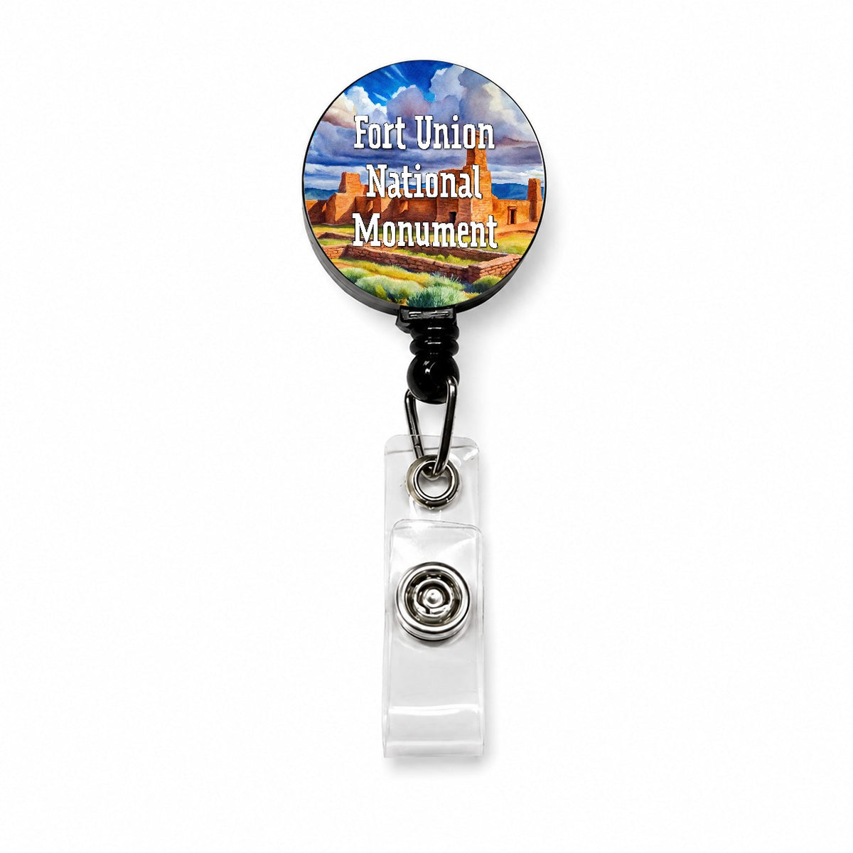 Fort Union National Monument New Mexico Retractable ID Key Card Name Tag Badge Holder with Clip