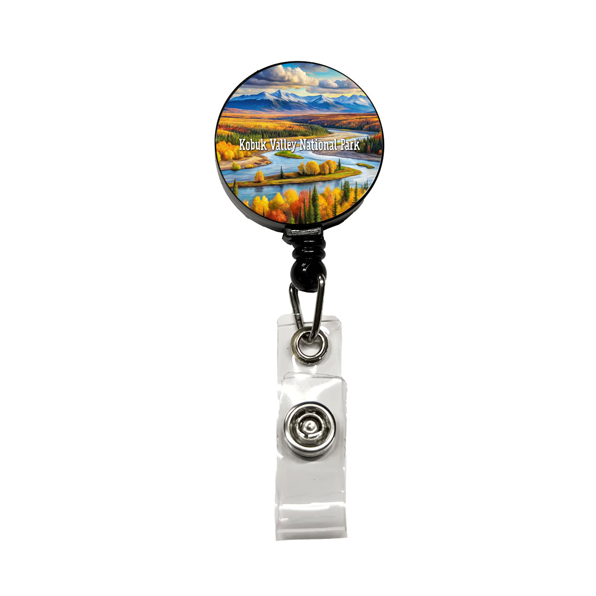 Kobuk Valley National Park Alaska Retractable ID Key Card Name Tag Badge Holder with Clip