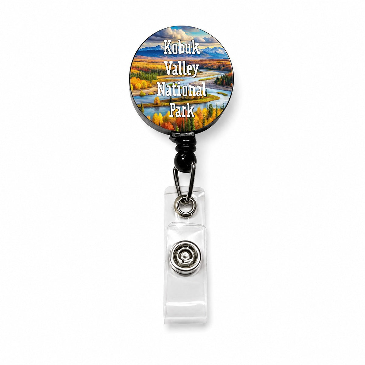 Kobuk Valley National Park Alaska Retractable ID Key Card Name Tag Badge Holder with Clip