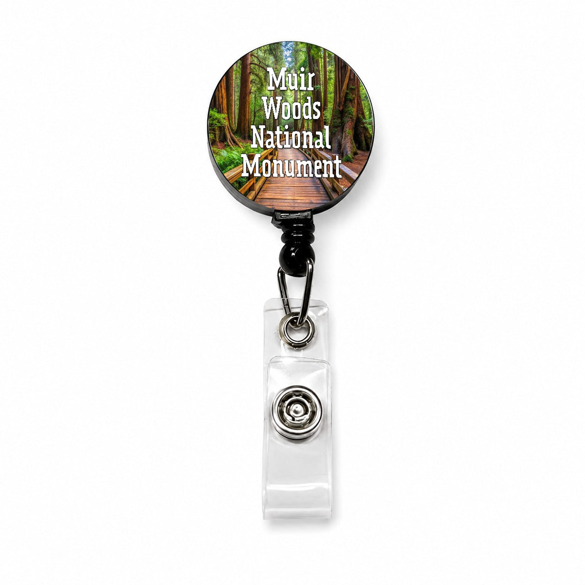 Muir Woods National Monument California Retractable ID Key Card Name Tag Badge Holder with Clip