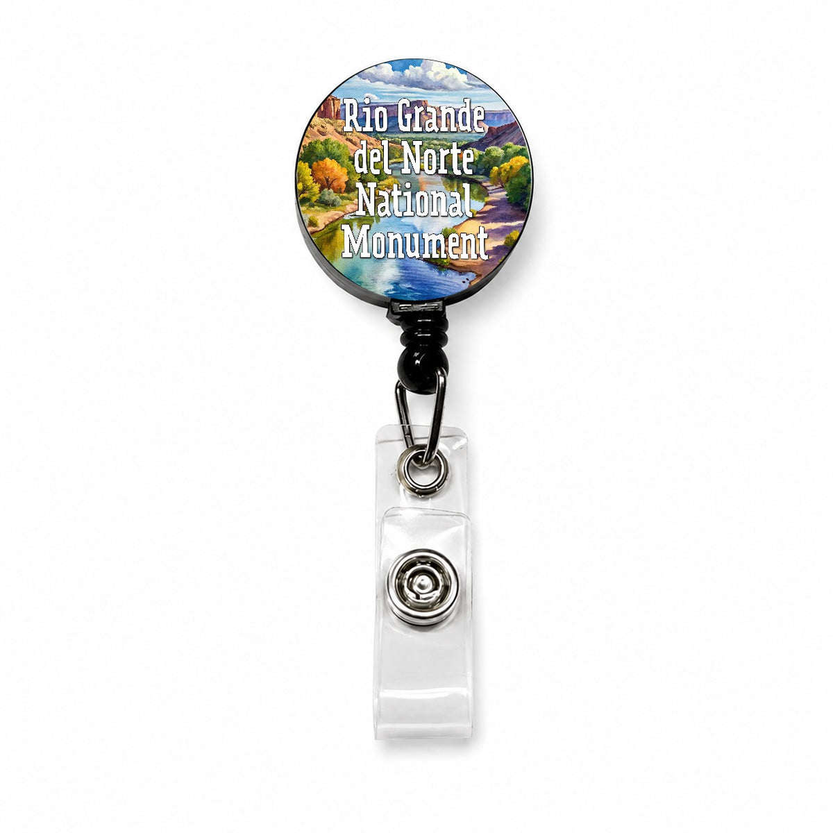 Rio Grande del Norte National Monument New Mexico Retractable ID Key Card Name Tag Badge Holder with Clip