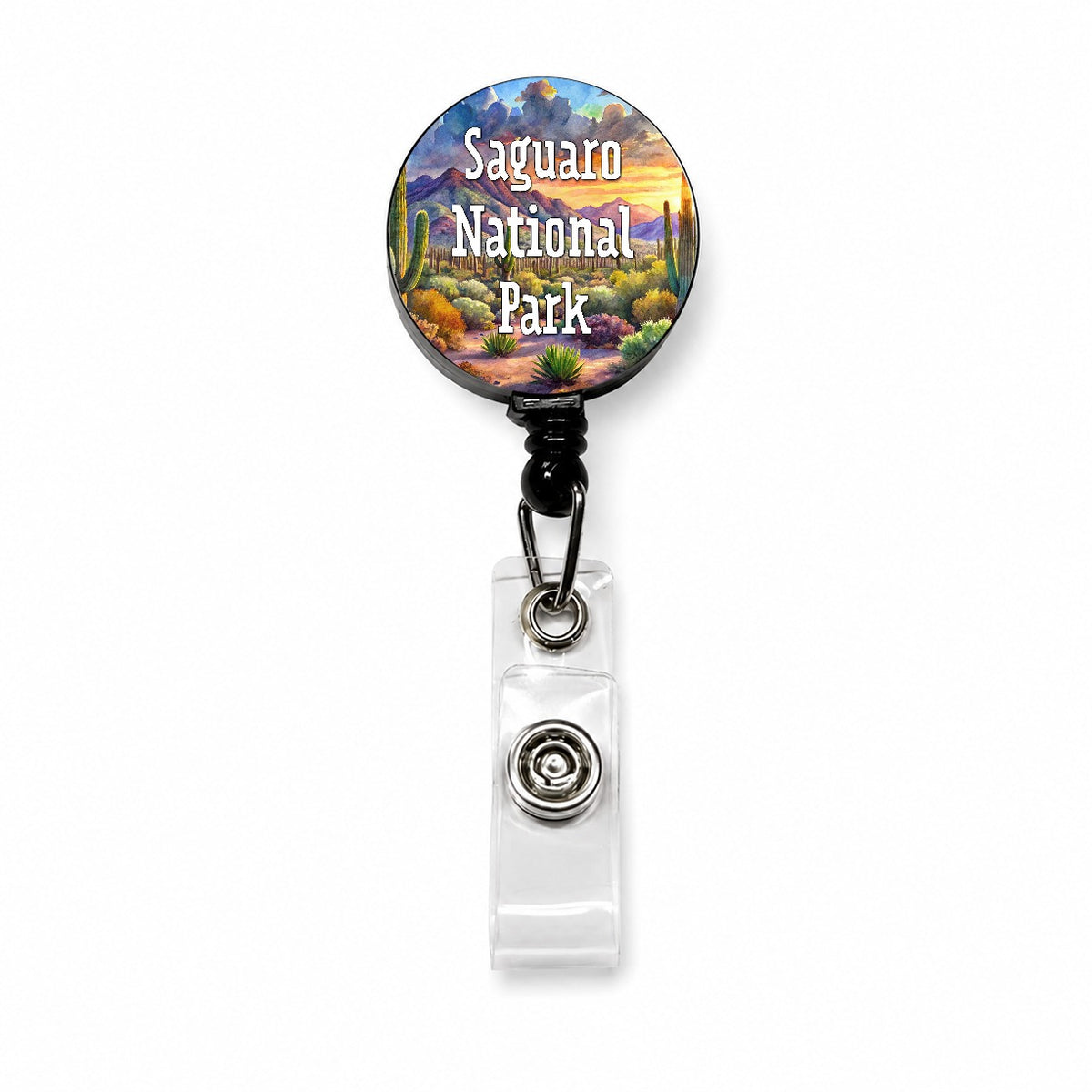 Saguaro National Park Arizona Retractable ID Key Card Name Tag Badge Holder with Clip
