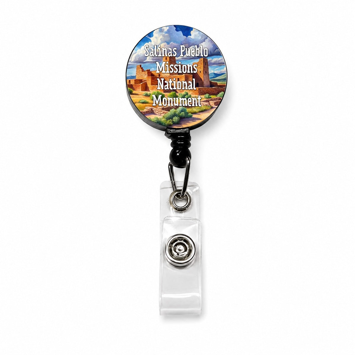 Salinas Pueblo Missions National Monument New Mexico Retractable ID Key Card Name Tag Badge Holder with Clip