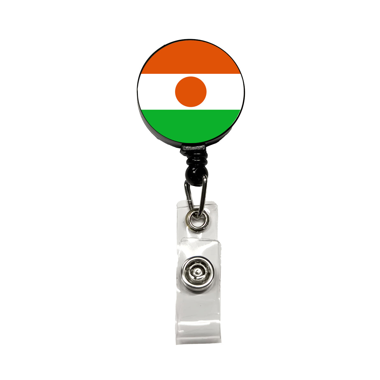 Niger (the) Country Flag Retractable ID Key Card Name Tag Badge Holder with Clip