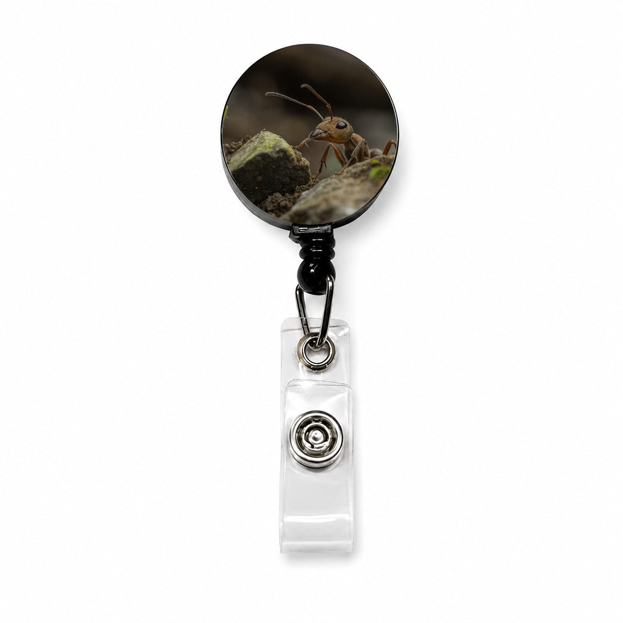 Ant Insect Nature Photo Retractable ID Key Card Name Tag Badge Holder with Clip