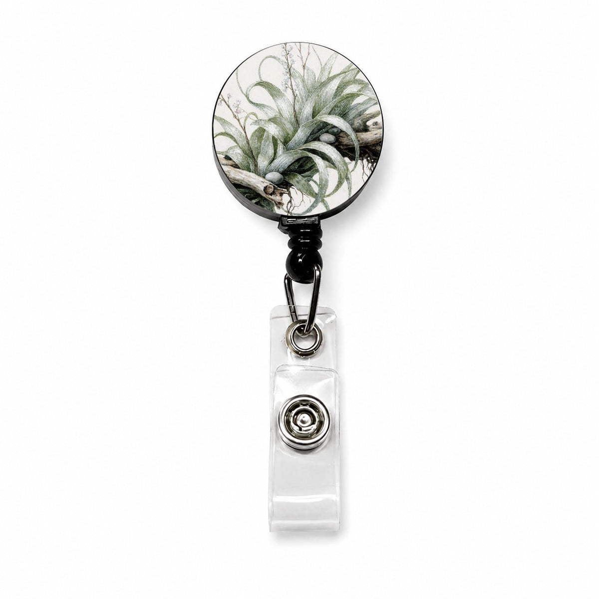 Air Plant Botanical Collection Retractable ID Key Card Name Tag Badge Holder with Clip