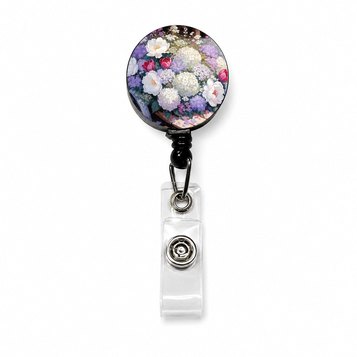 Flower Shop Garden Cart Retractable ID Key Card Name Tag Badge Holder with Clip