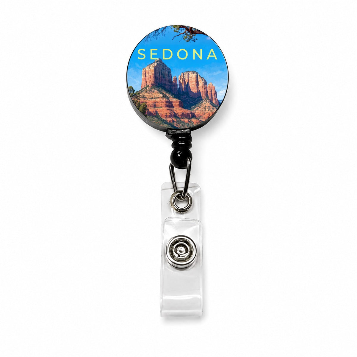 Sedona Arizona Travel Retractable ID Key Card Name Tag Badge Holder with Clip