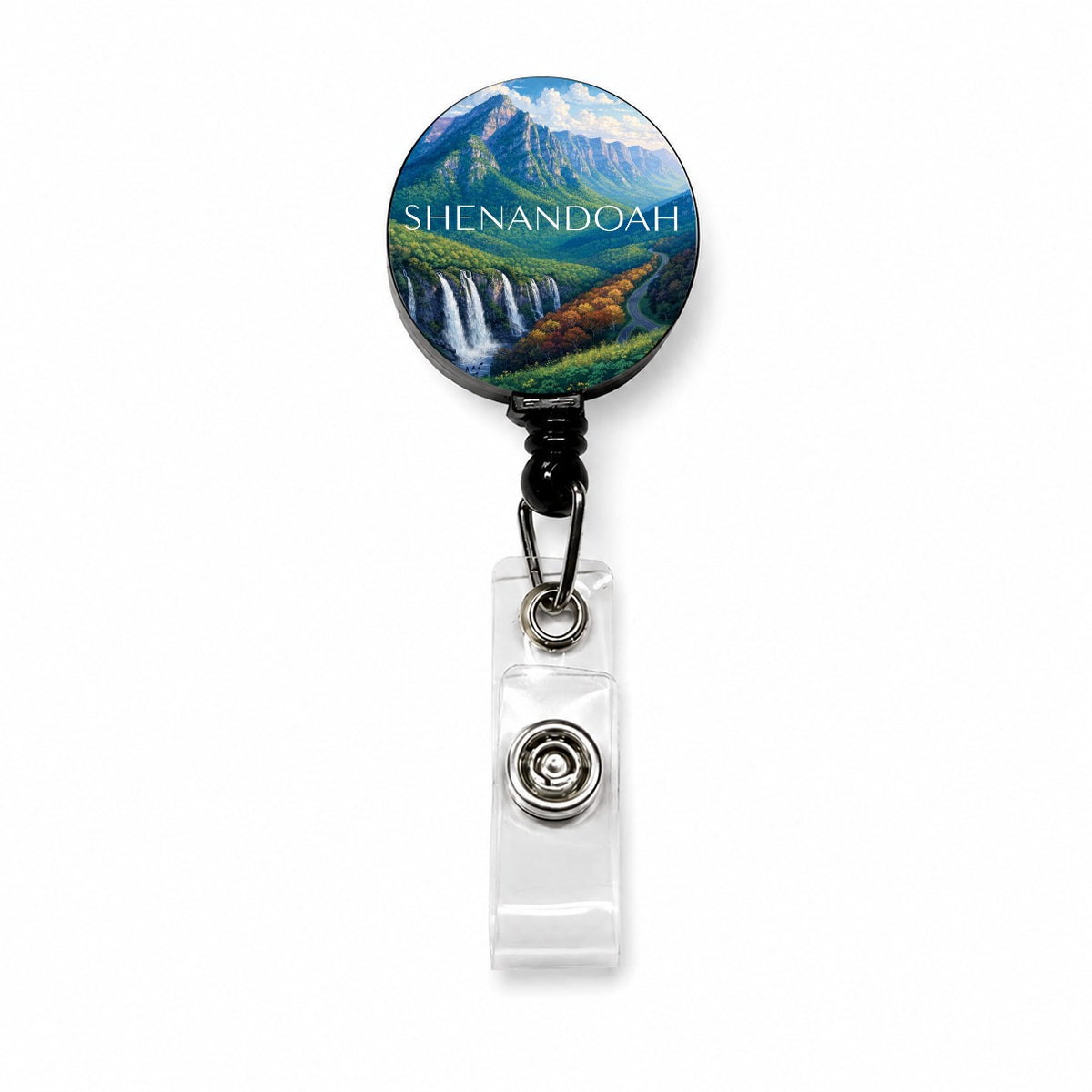Shenandoah Virginia Travel Retractable ID Key Card Name Tag Badge Holder with Clip