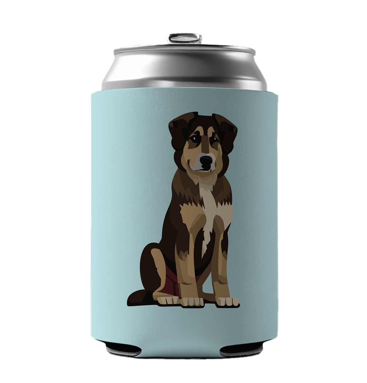 Anatolian Shepherd Dog Sitting Can Cooler Beer Soda Drink Insulated Holder Sleeve Hugger