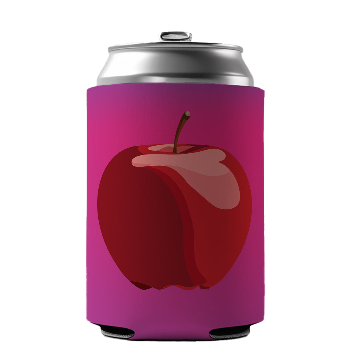 Apple Red Fruit Can Cooler Beer Soda Drink Insulated Holder Sleeve Hugger
