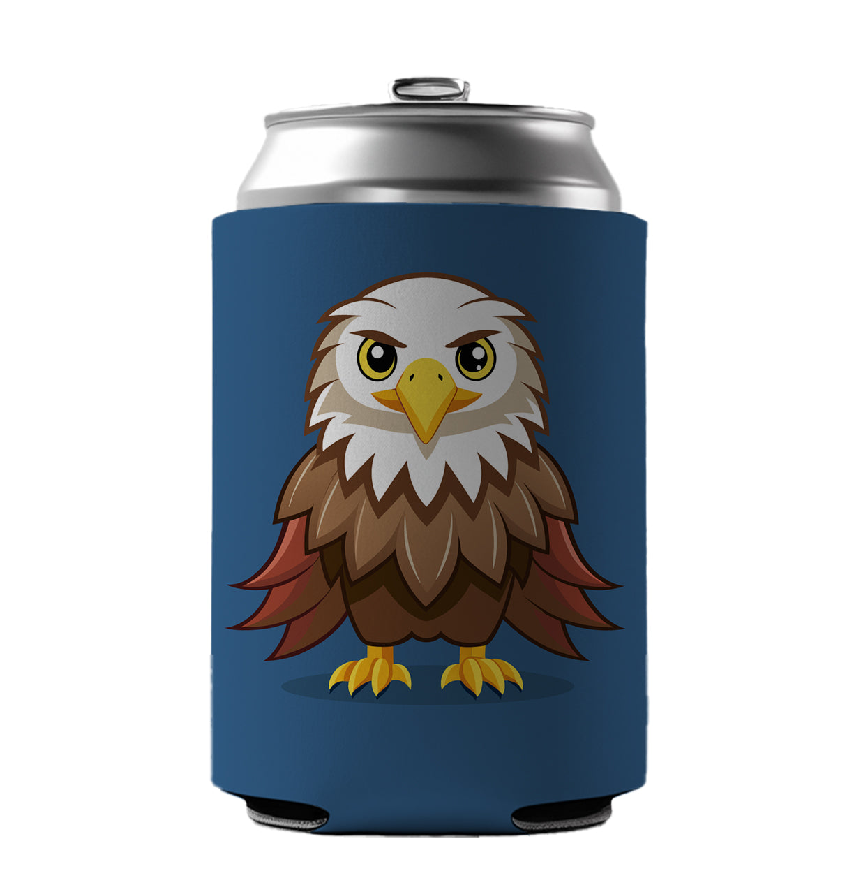 Bald Eagle Bird Cute Can Cooler Beer Soda Drink Insulated Holder Sleeve Hugger