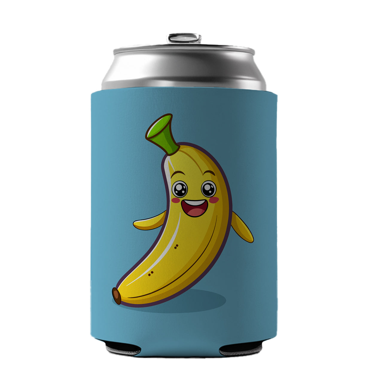 Banana Happy Fruit Can Cooler Beer Soda Drink Insulated Holder Sleeve Hugger