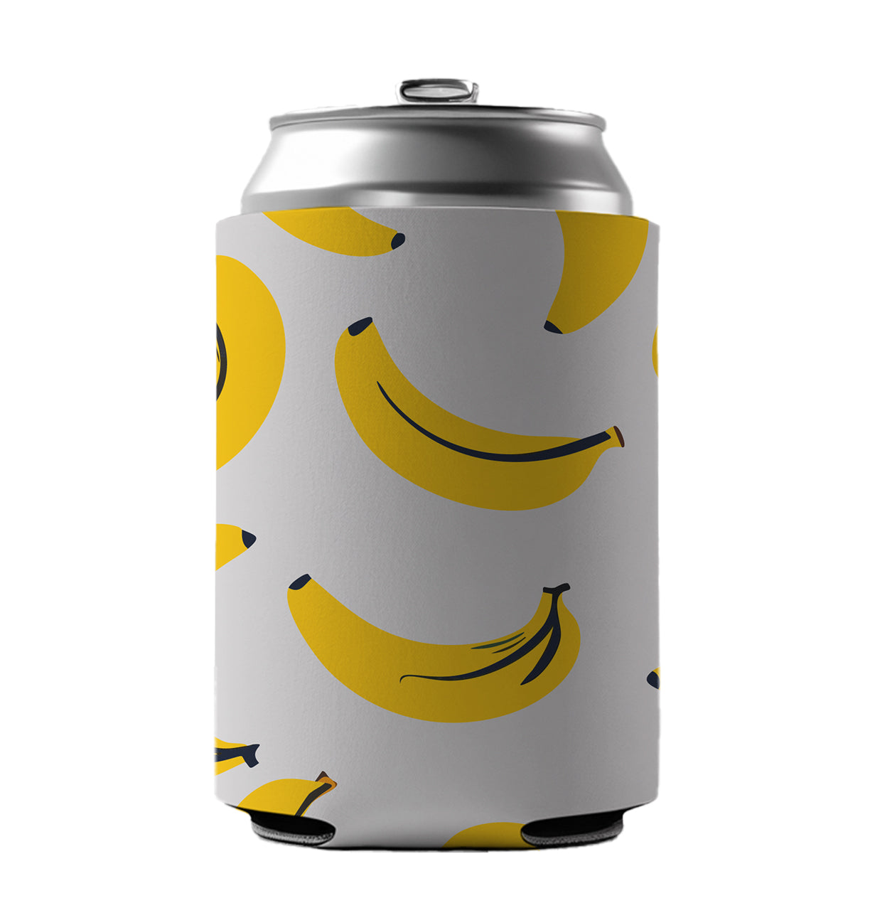 Bananas Scattered Pattern Can Cooler Beer Soda Drink Insulated Holder Sleeve Hugger