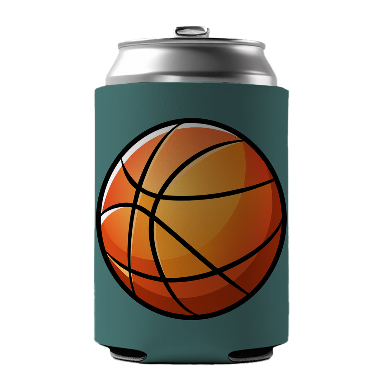 Basketball Ball Sport Can Cooler Beer Soda Drink Insulated Holder Sleeve Hugger