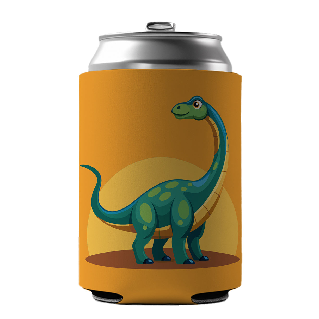 Brachiosaurus Dinosaur Can Cooler Beer Soda Drink Insulated Holder Sleeve Hugger