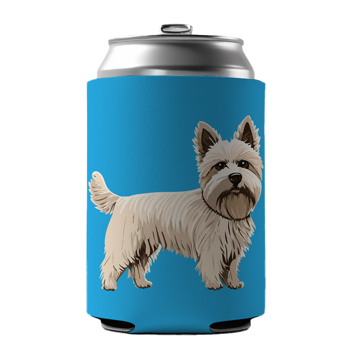 Cairn Terrier Dog Standing Can Cooler Beer Soda Drink Insulated Holder Sleeve Hugger