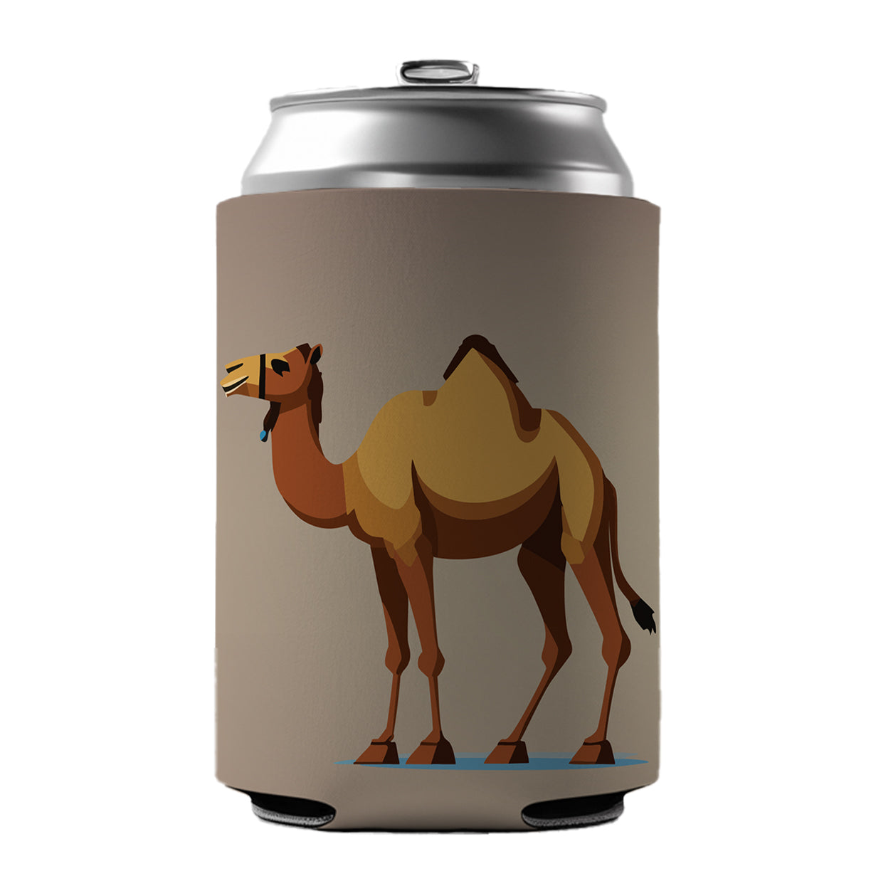 Camel Standing Can Cooler Beer Soda Drink Insulated Holder Sleeve Hugger