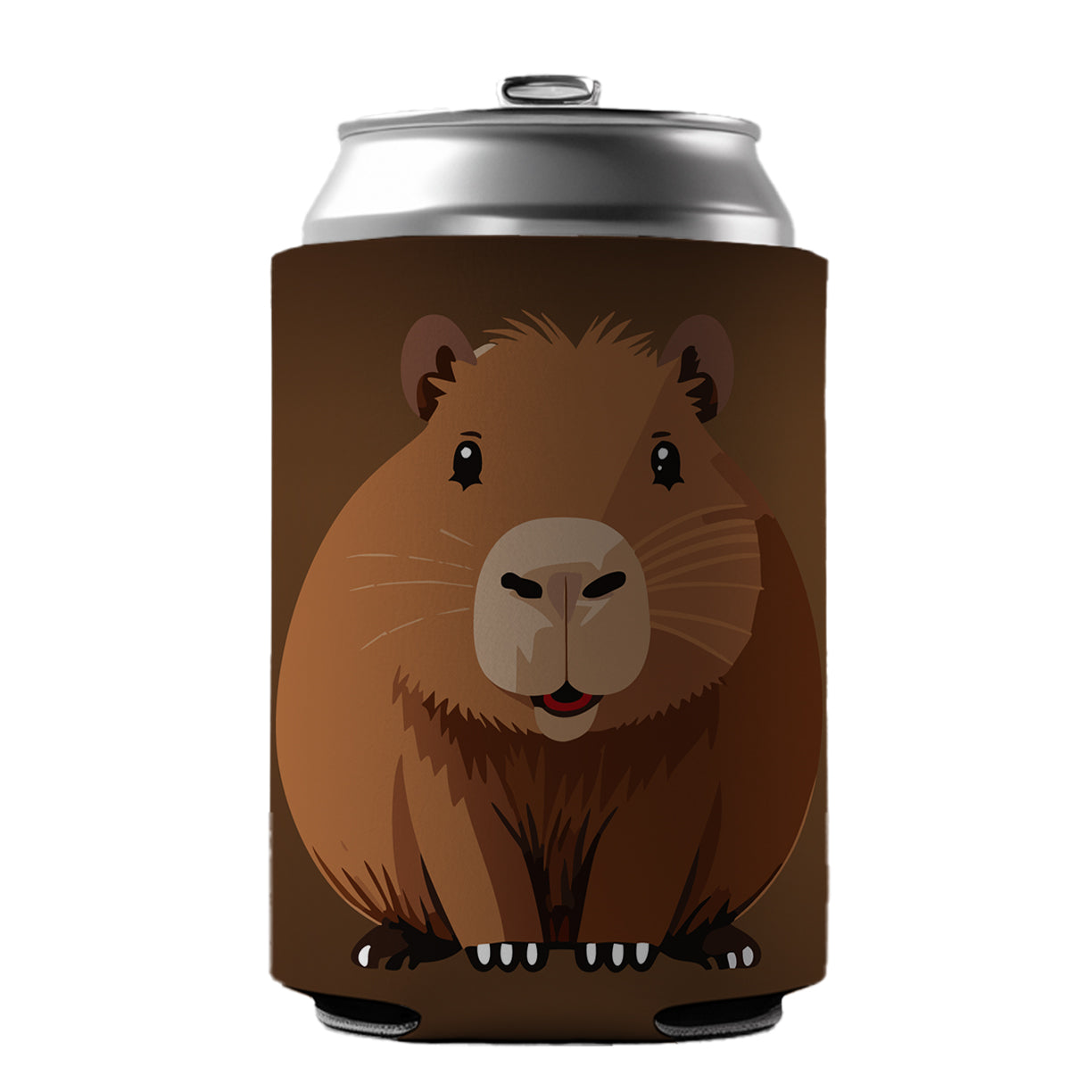 Capybara Happy Can Cooler Beer Soda Drink Insulated Holder Sleeve Hugger