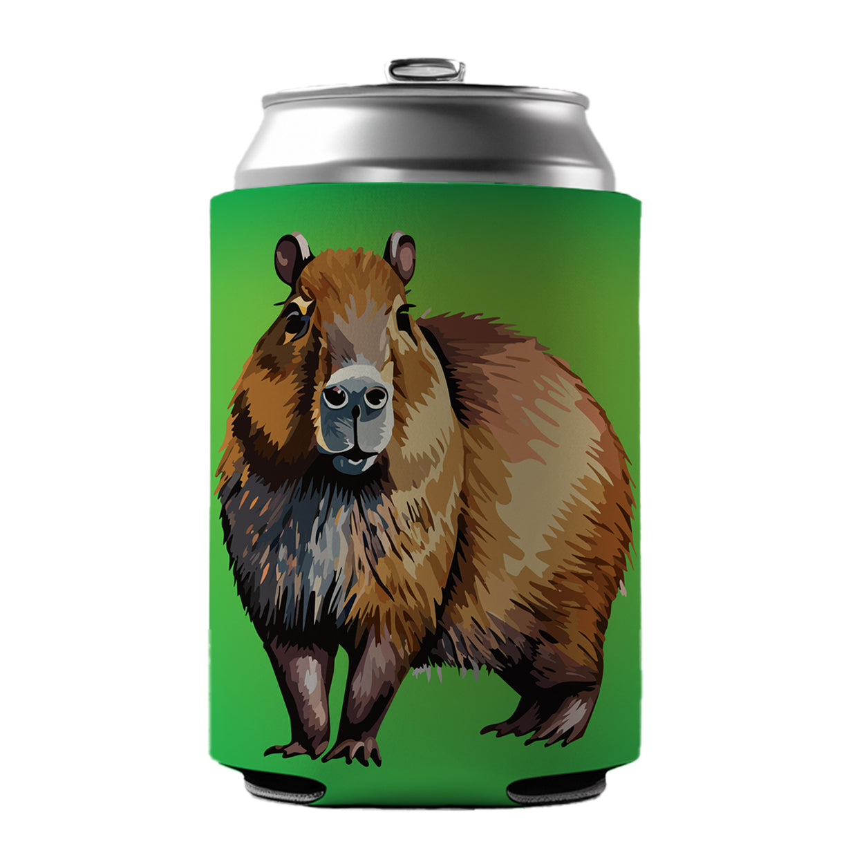 Capybara Standing Can Cooler Beer Soda Drink Insulated Holder Sleeve Hugger
