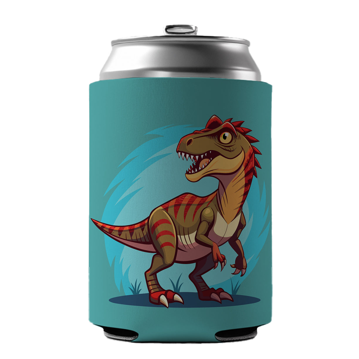 Carnotaurus Dinosaur Can Cooler Beer Soda Drink Insulated Holder Sleeve Hugger