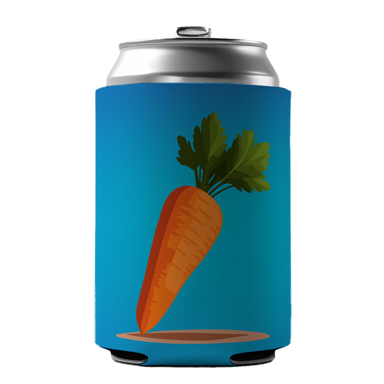 Carrot Cute Vegetable Vegetarian Vegan Can Cooler Beer Soda Drink Insulated Holder Sleeve Hugger