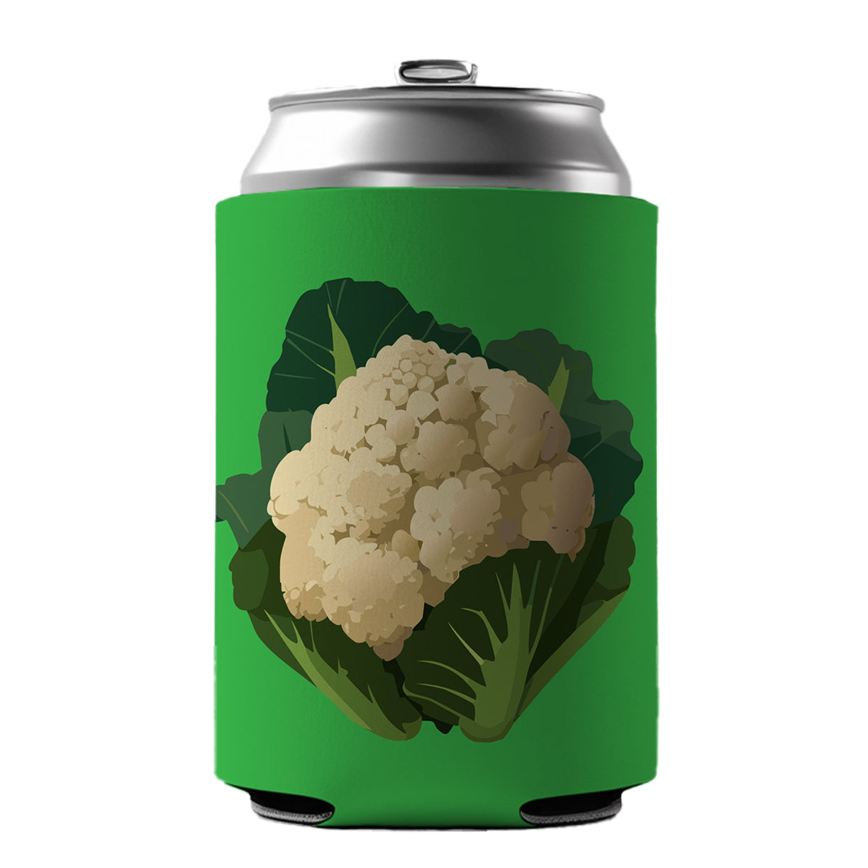 Cauliflower Vegetable Can Cooler Beer Soda Drink Insulated Holder Sleeve Hugger