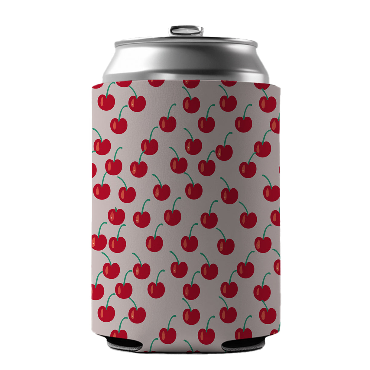 Cherries Cherry Cute Pattern Can Cooler Beer Soda Drink Insulated Holder Sleeve Hugger