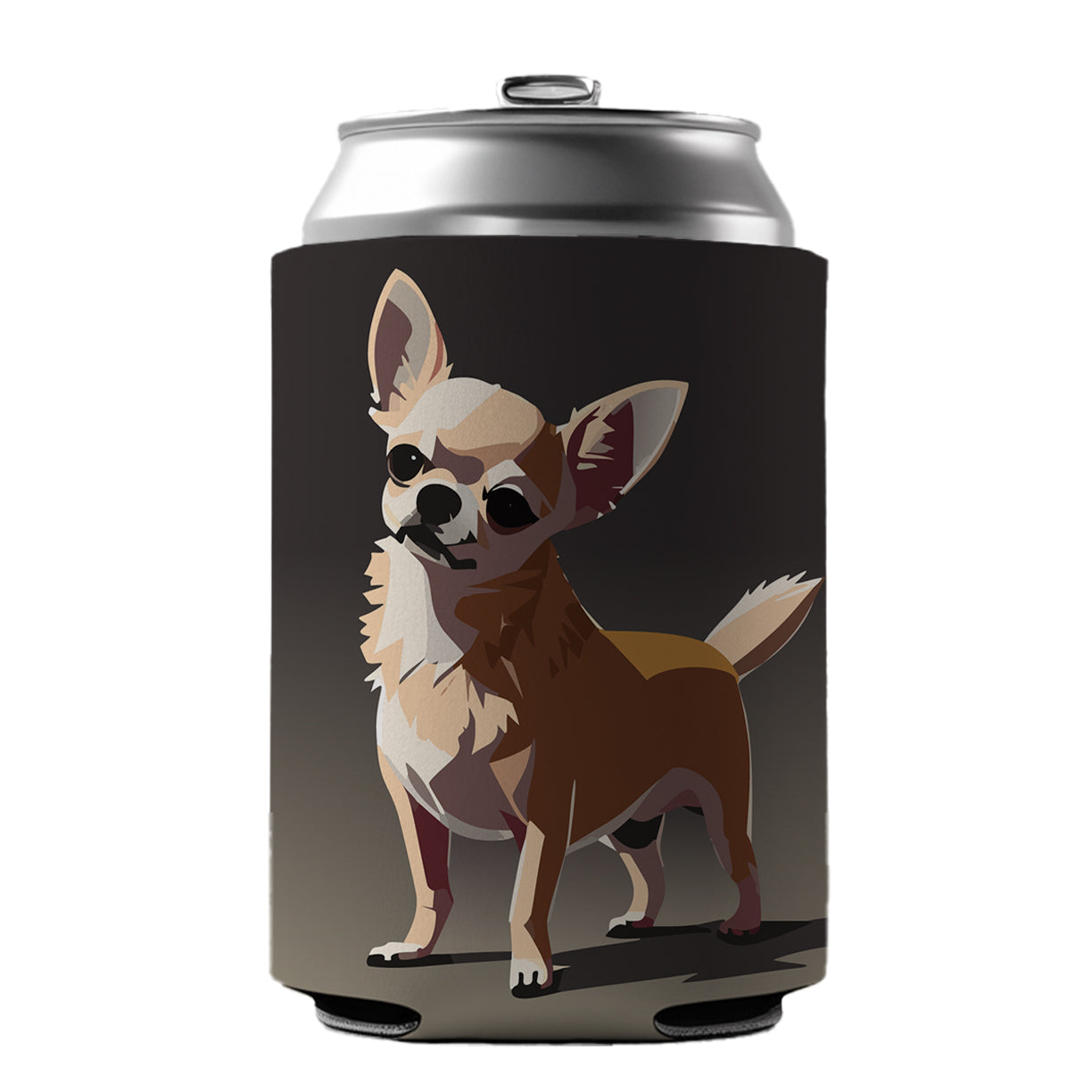 Chihuahua Dog Standing Can Cooler Beer Soda Drink Insulated Holder Sleeve Hugger