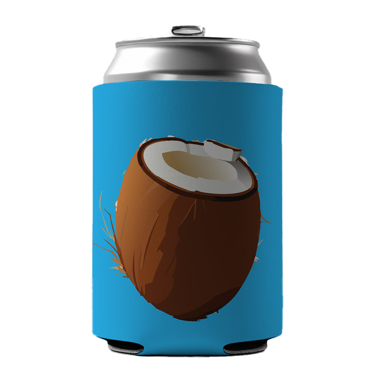 Coconut Tropical Fruit Can Cooler Beer Soda Drink Insulated Holder Sleeve Hugger