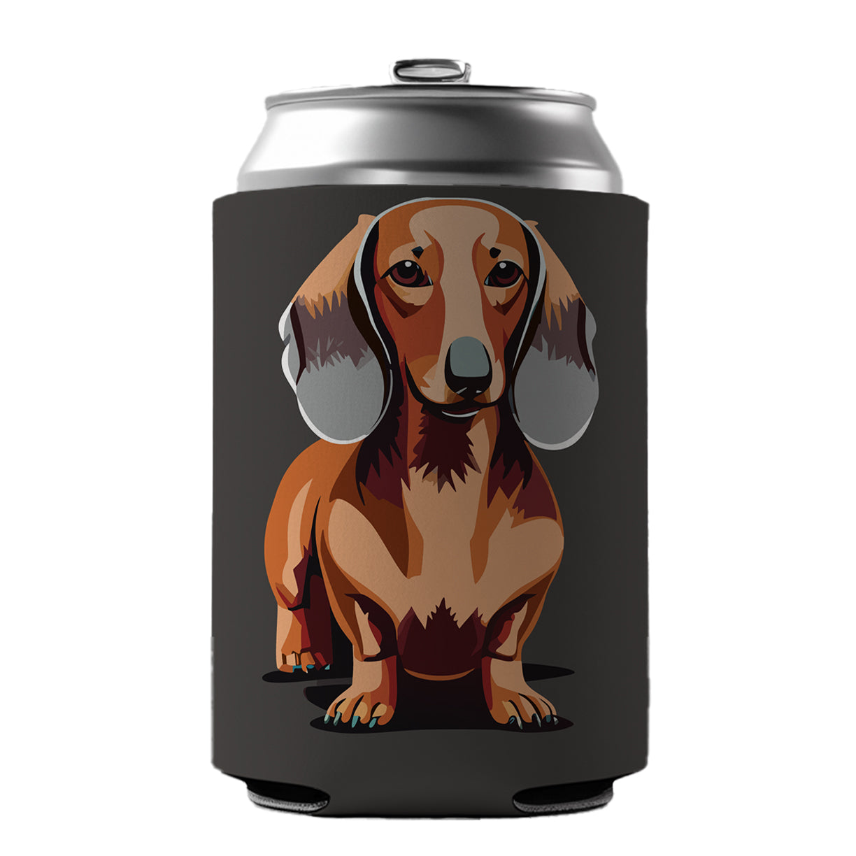 Dachshund Dog Standing Can Cooler Beer Soda Drink Insulated Holder Sleeve Hugger