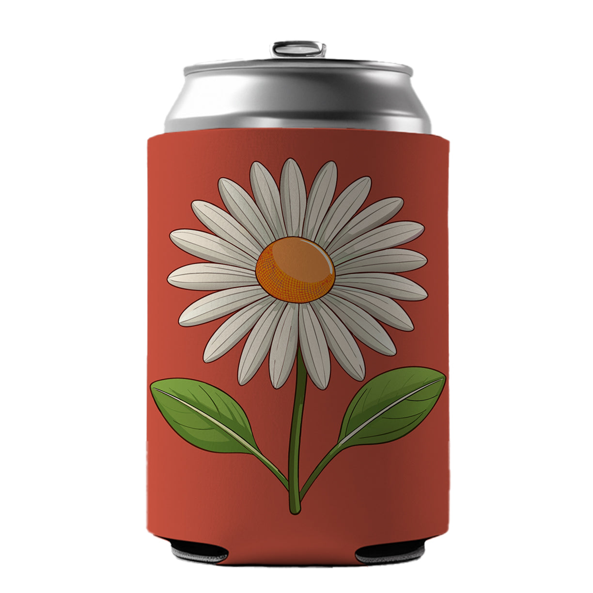 Daisy Flower Cute Can Cooler Beer Soda Drink Insulated Holder Sleeve Hugger