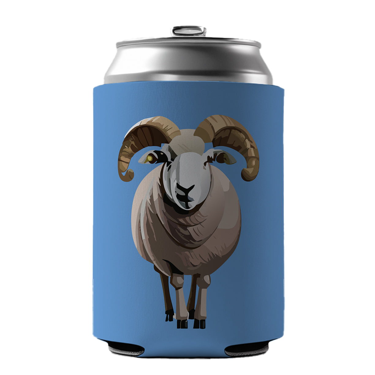 Dall Sheep Thinhorn Wild Staring Can Cooler Beer Soda Drink Insulated Holder Sleeve Hugger
