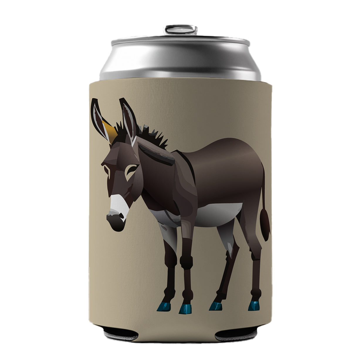 Donkey Standing Can Cooler Beer Soda Drink Insulated Holder Sleeve Hugger
