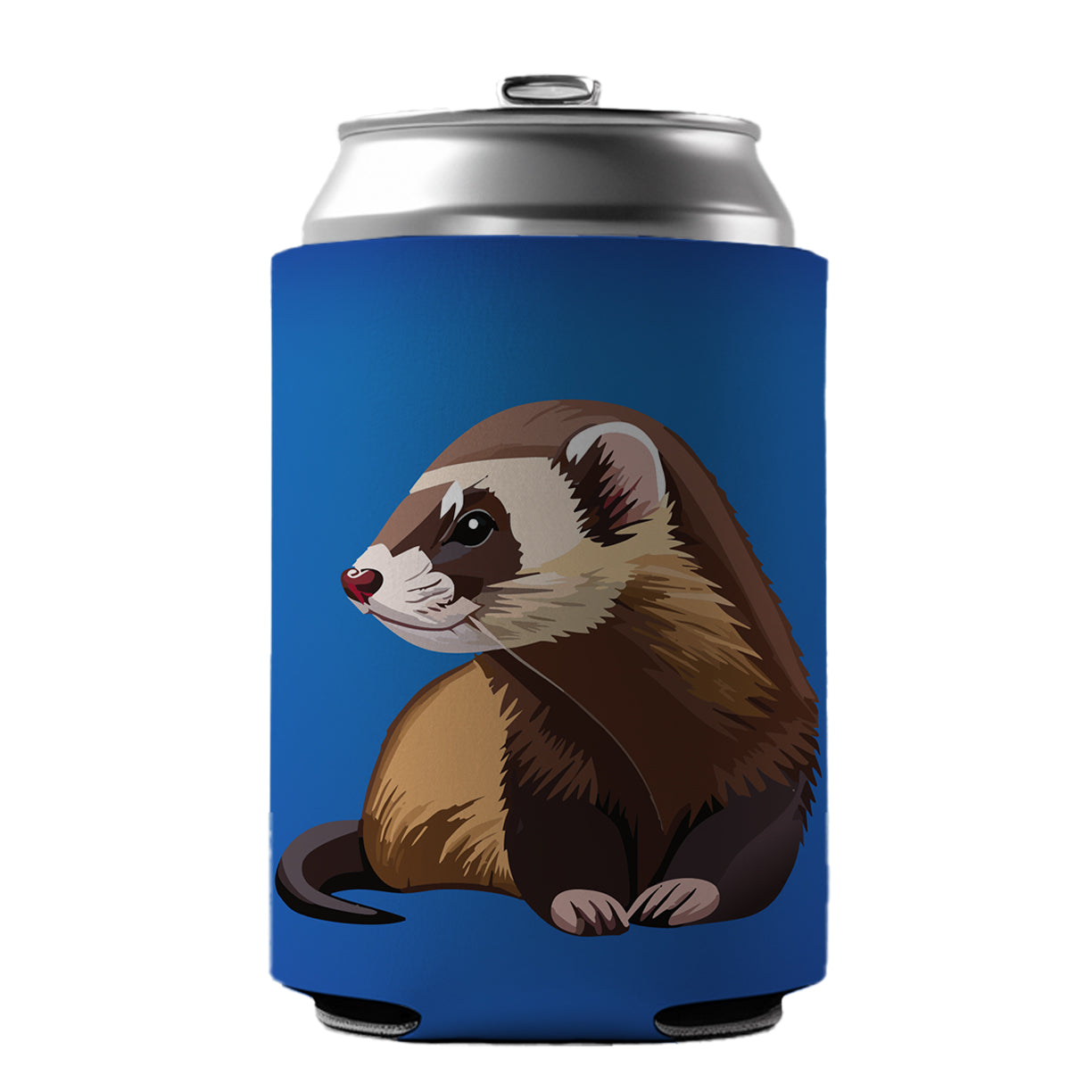 Ferret Friend Can Cooler Beer Soda Drink Insulated Holder Sleeve Hugger