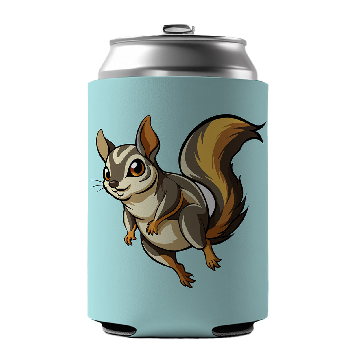 Flying Squirrel Can Cooler Beer Soda Drink Insulated Holder Sleeve Hugger