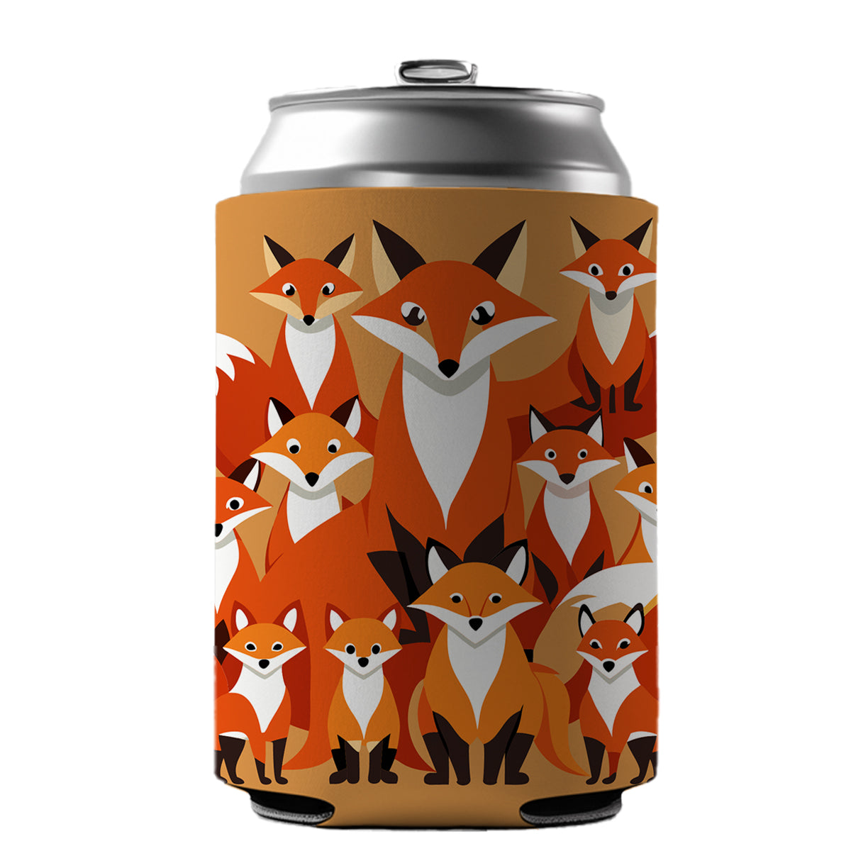 Foxes Oodles Can Cooler Beer Soda Drink Insulated Holder Sleeve Hugger