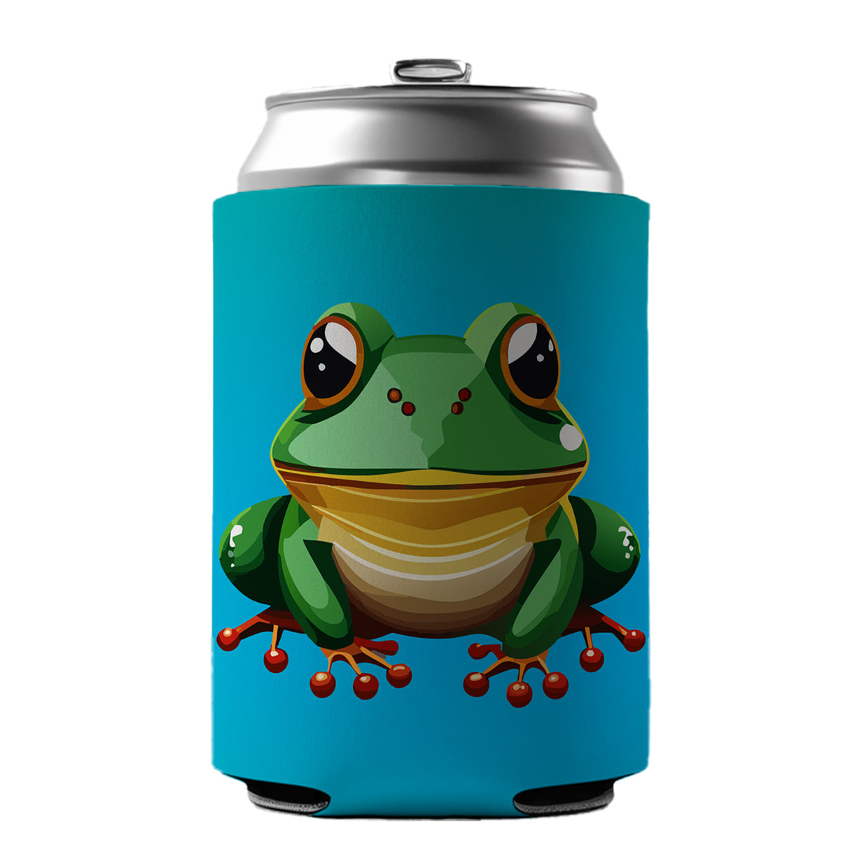 Frog Cute Can Cooler Beer Soda Drink Insulated Holder Sleeve Hugger